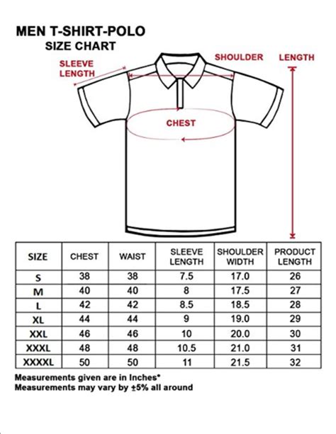 versace polo shirt size guide